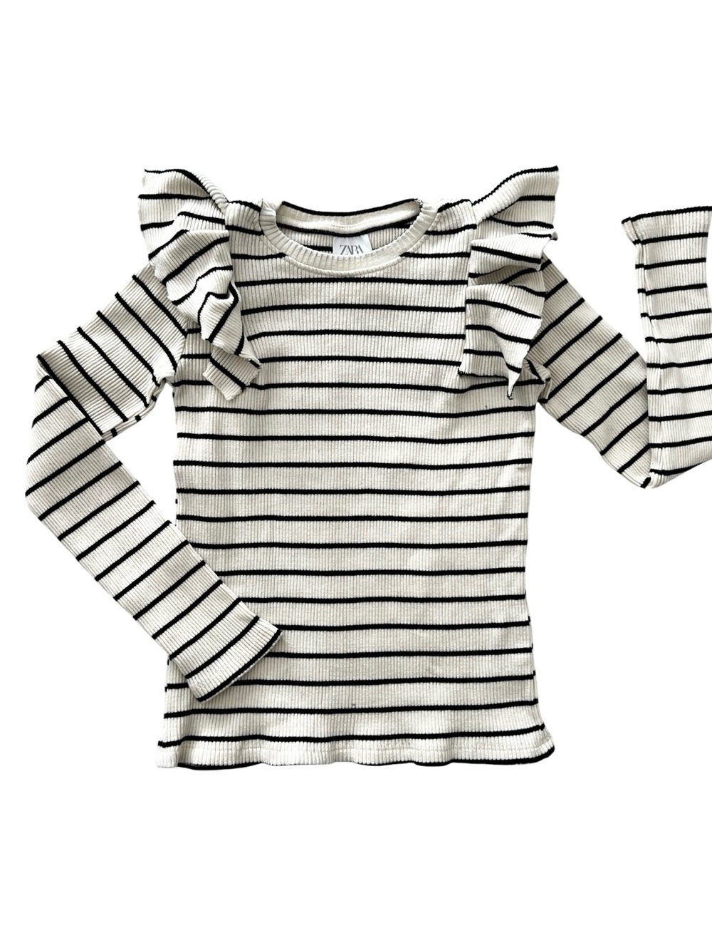 Zara girls size 8-9 ribbed long sleeve top